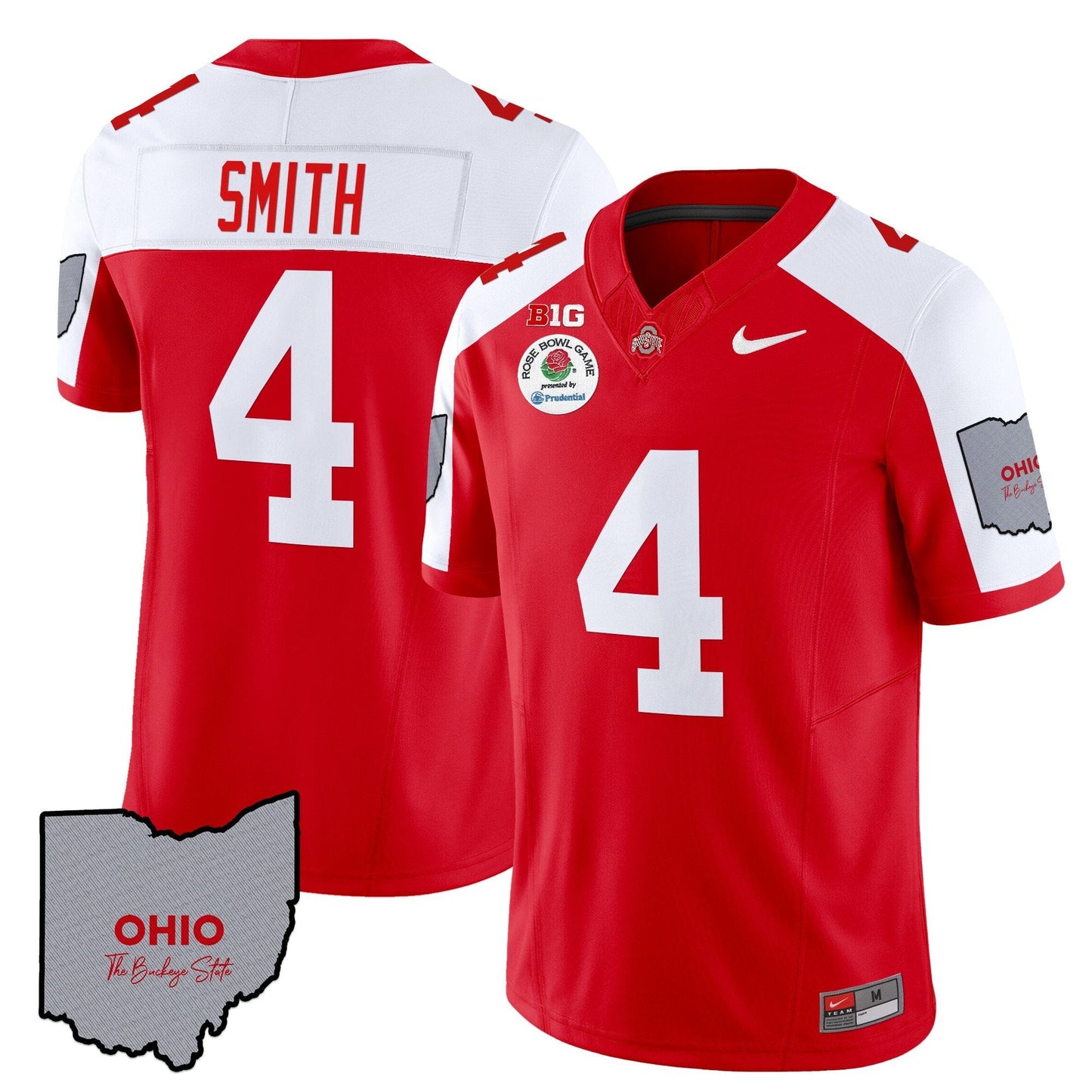 Ohio State Buckeyes Rose Bowl Vapor Limited Jersey V3 - Stitched