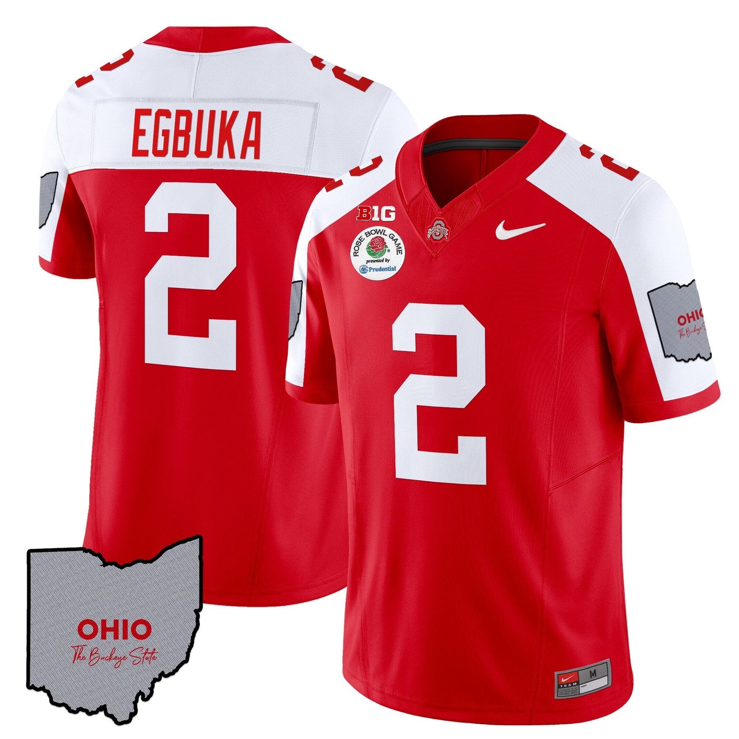 Ohio State Buckeyes Rose Bowl Vapor Limited Jersey V3 - Stitched