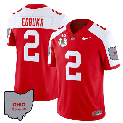 Ohio State Buckeyes Rose Bowl Vapor Limited Jersey V3 - Stitched