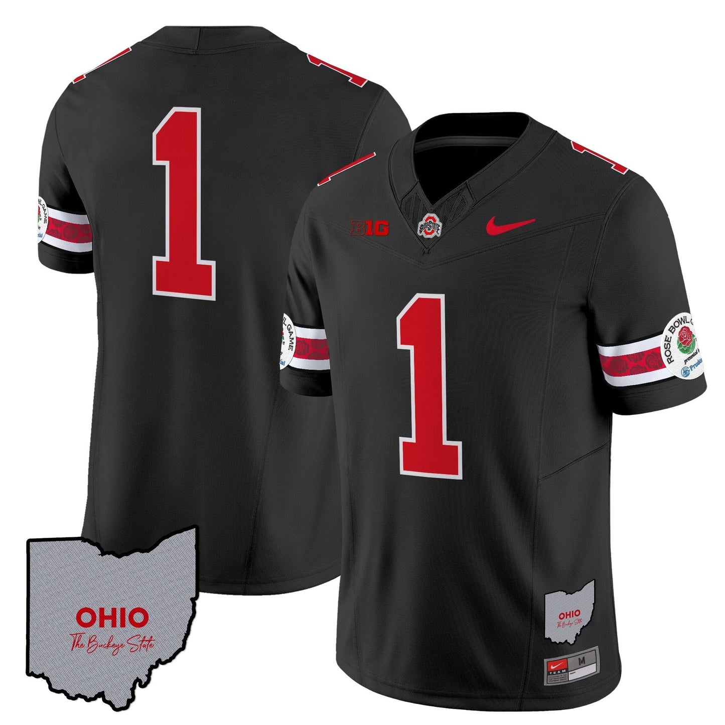 Ohio State Buckeyes Rose Bowl Vapor Limited Jersey V3 - Stitched