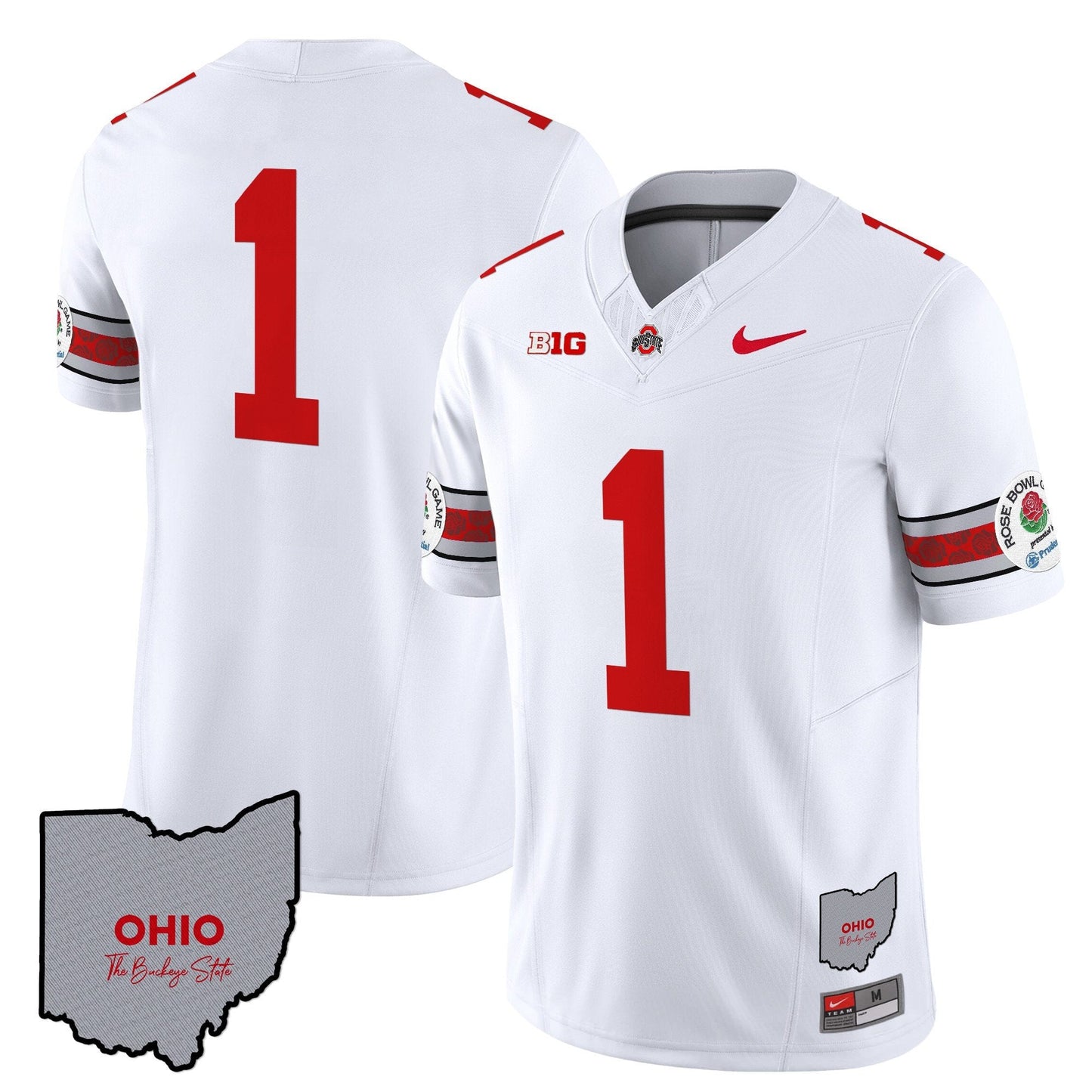 Ohio State Buckeyes Rose Bowl Vapor Limited Jersey V3 - Stitched