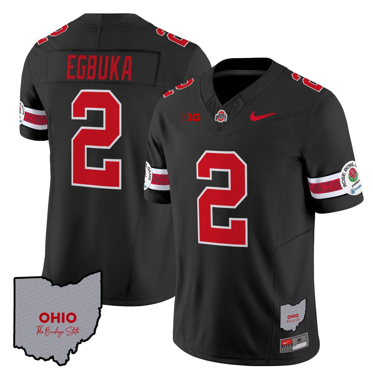 Ohio State Buckeyes Rose Bowl Vapor Limited Jersey V3 - Stitched