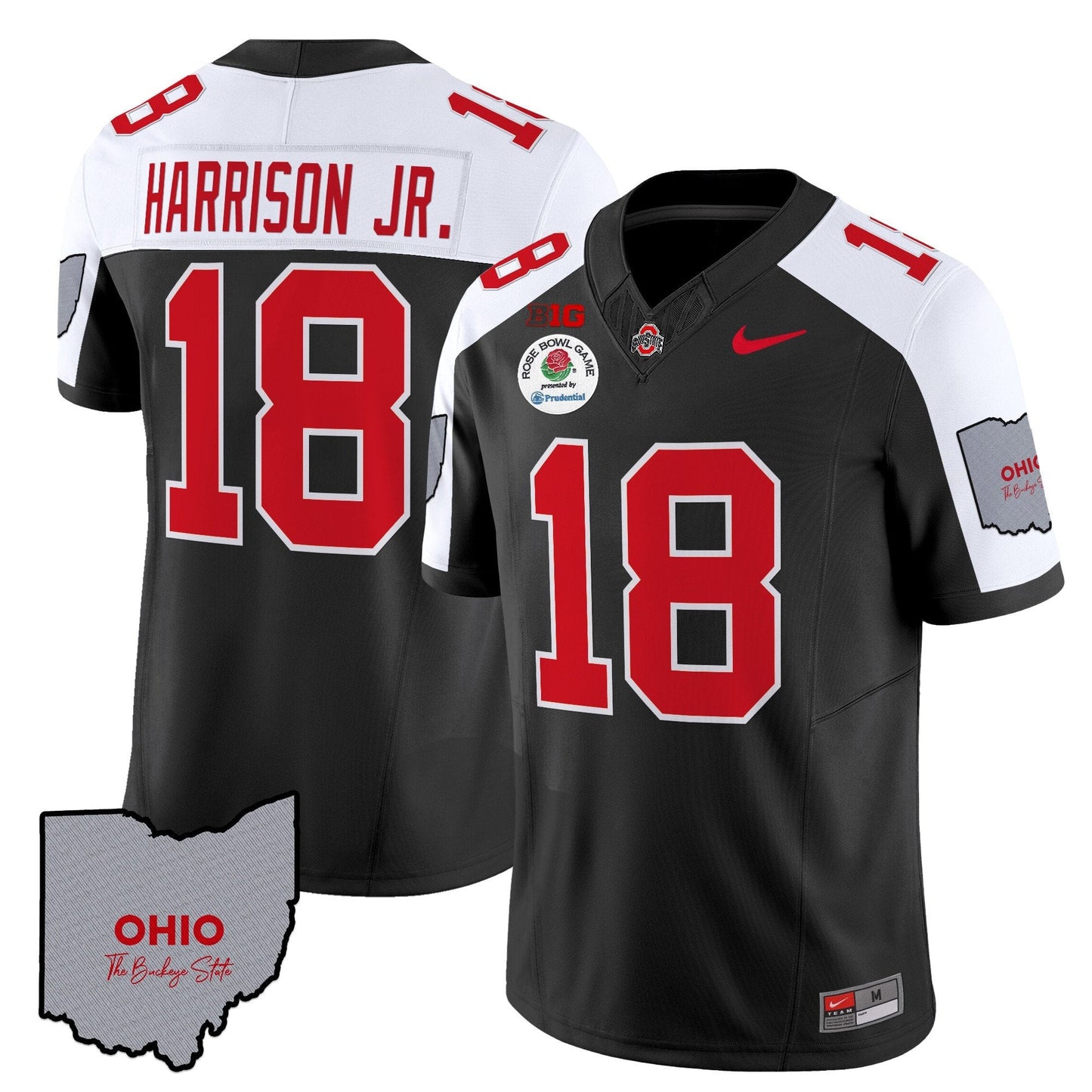 Ohio State Buckeyes Rose Bowl Vapor Limited Jersey V3 - Stitched