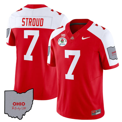 Ohio State Buckeyes Rose Bowl Vapor Limited Jersey V3 - Stitched