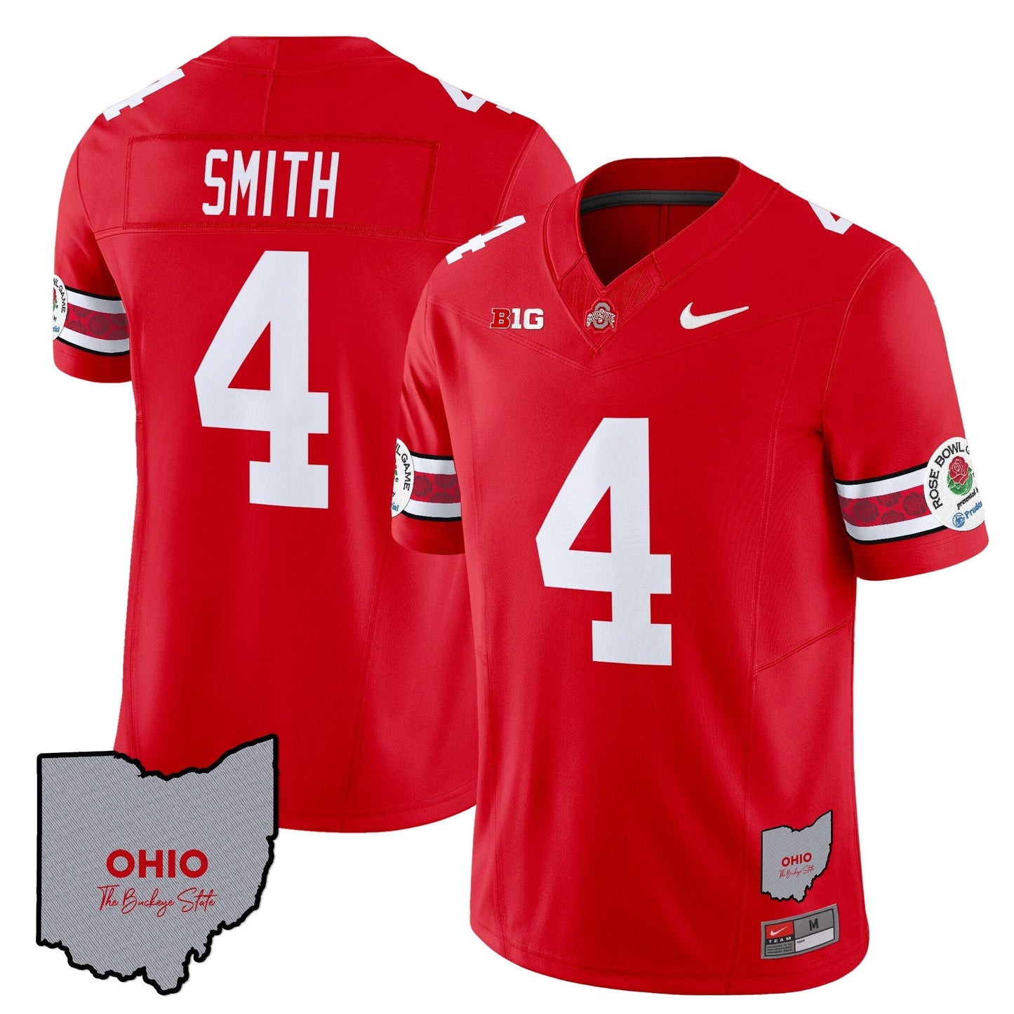 Ohio State Buckeyes Rose Bowl Vapor Limited Jersey V3 - Stitched