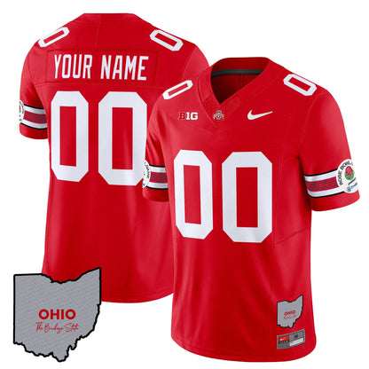 Ohio State Buckeyes Rose Bowl Vapor Limited Custom Jersey V3 - Stitched