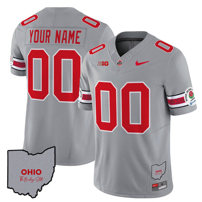 Ohio State Buckeyes Rose Bowl Vapor Limited Custom Jersey V3 - Stitched