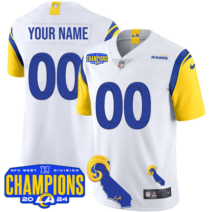 Custom Gender/Name LAR 2024 NFC West Division Champions Jersey - All Stitched
