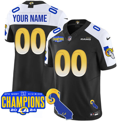 Custom Gender/Name LAR 2024 NFC West Division Champions Jersey - All Stitched