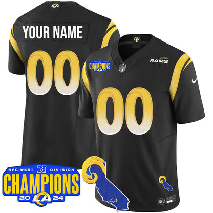 Custom Gender/Name LAR 2024 NFC West Division Champions Jersey - All Stitched