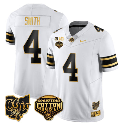Ohio State Buckeyes 2024 Cotton Bowl Classic Jersey Gold - All Stitched