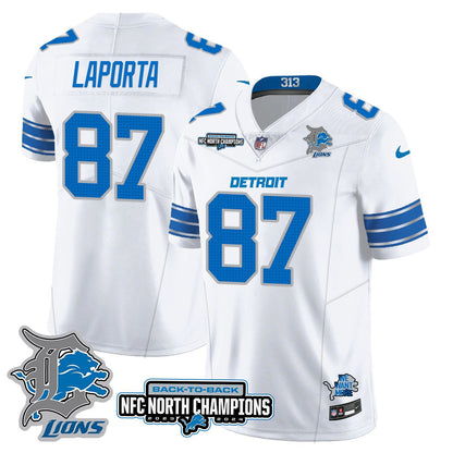Custom Gender/Name Detroit Lions 2024 NFC North Champions Gold Jersey N3 - All Stitched