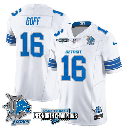 Custom Gender/Name Detroit Lions 2024 NFC North Champions Gold Jersey N3 - All Stitched