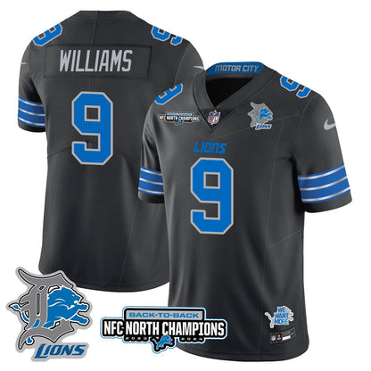 Custom Gender/Name Detroit Lions 2024 NFC North Champions Gold Jersey N3 - All Stitched