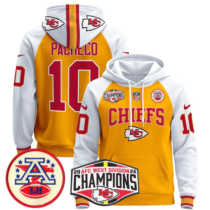 KC 2024 AFC West Division Champions Pullover Hoodie - All Stitched