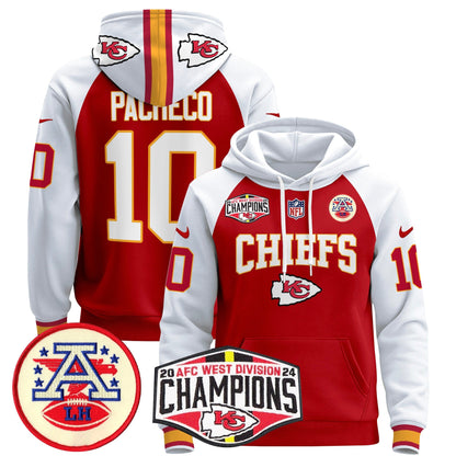 KC 2024 AFC West Division Champions Pullover Hoodie - All Stitched