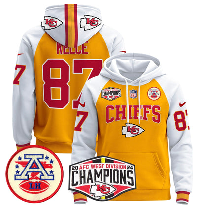 KC 2024 AFC West Division Champions Pullover Hoodie - All Stitched