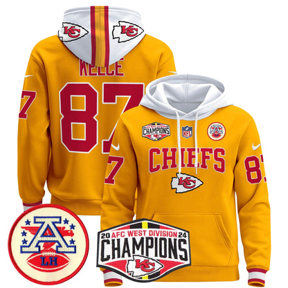 KC 2024 AFC West Division Champions Pullover Hoodie - All Stitched
