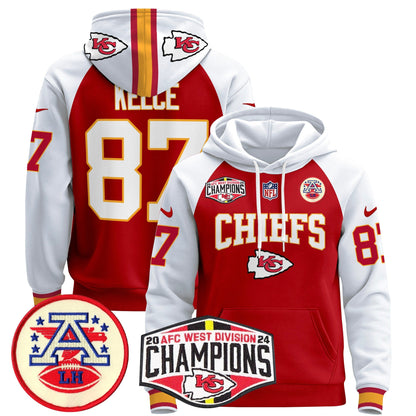 KC 2024 AFC West Division Champions Pullover Hoodie - All Stitched