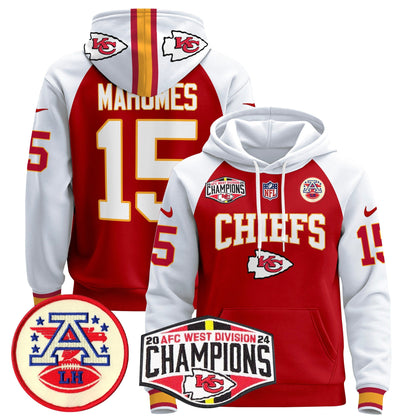 KC 2024 AFC West Division Champions Pullover Hoodie - All Stitched