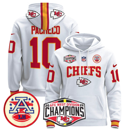 KC 2024 AFC West Division Champions Pullover Hoodie - All Stitched