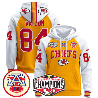 KC 2024 AFC West Division Champions Pullover Hoodie - All Stitched
