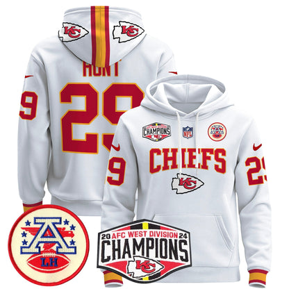 KC 2024 AFC West Division Champions Pullover Hoodie - All Stitched