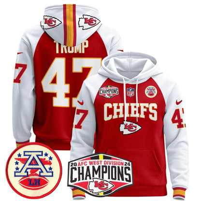 KC 2024 AFC West Division Champions Pullover Hoodie - All Stitched