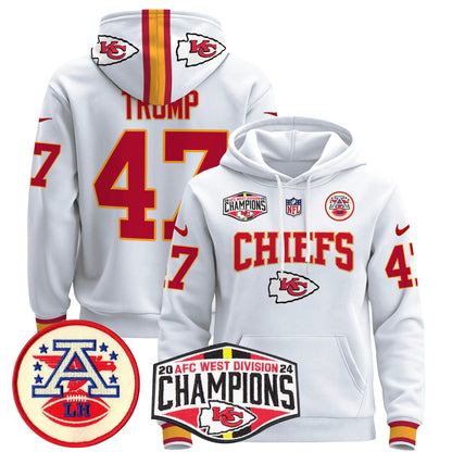 KC 2024 AFC West Division Champions Pullover Hoodie - All Stitched