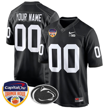 PSU Orange Bowl Patch Game Custom Jersey - All Stitched