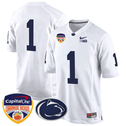 PSU Orange Bowl Patch Game Jersey - All Stitched