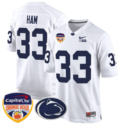 PSU Orange Bowl Patch Game Jersey - All Stitched