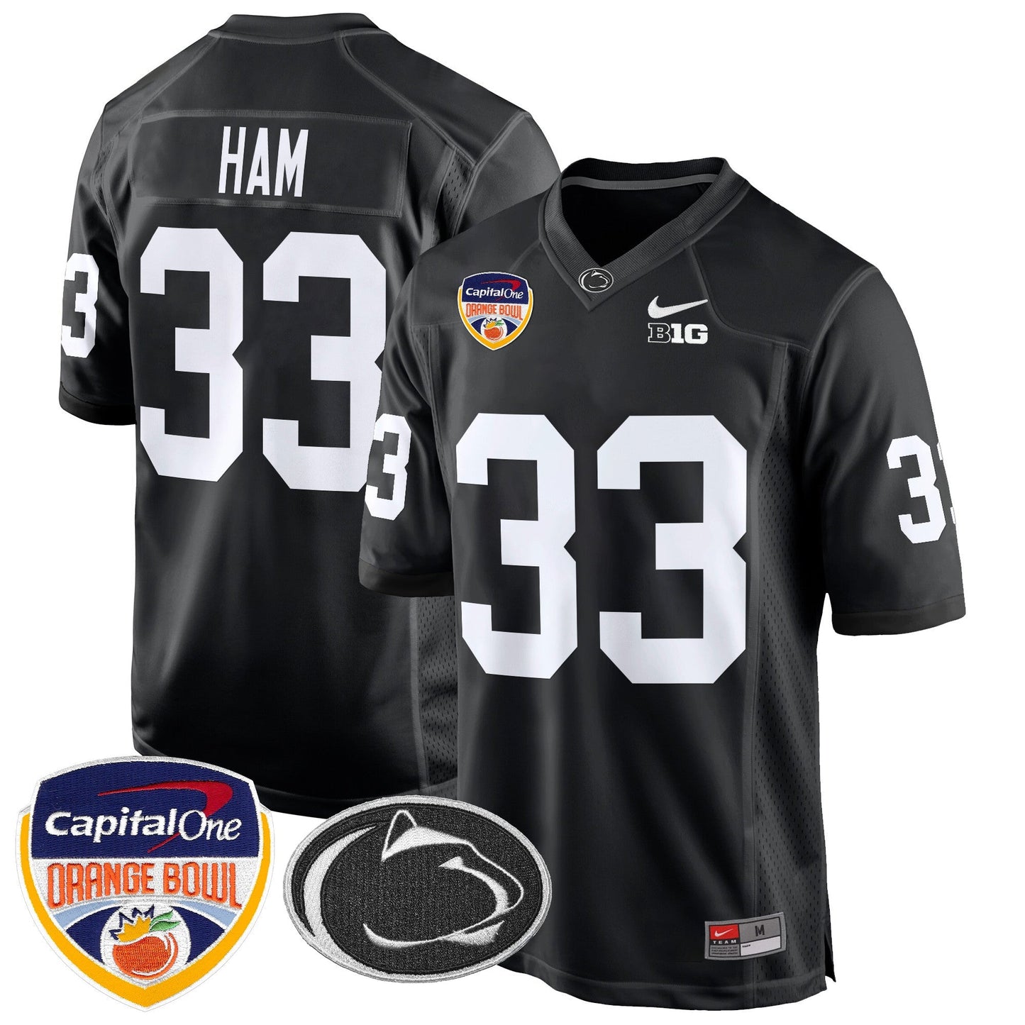 PSU Orange Bowl Patch Game Jersey - All Stitched