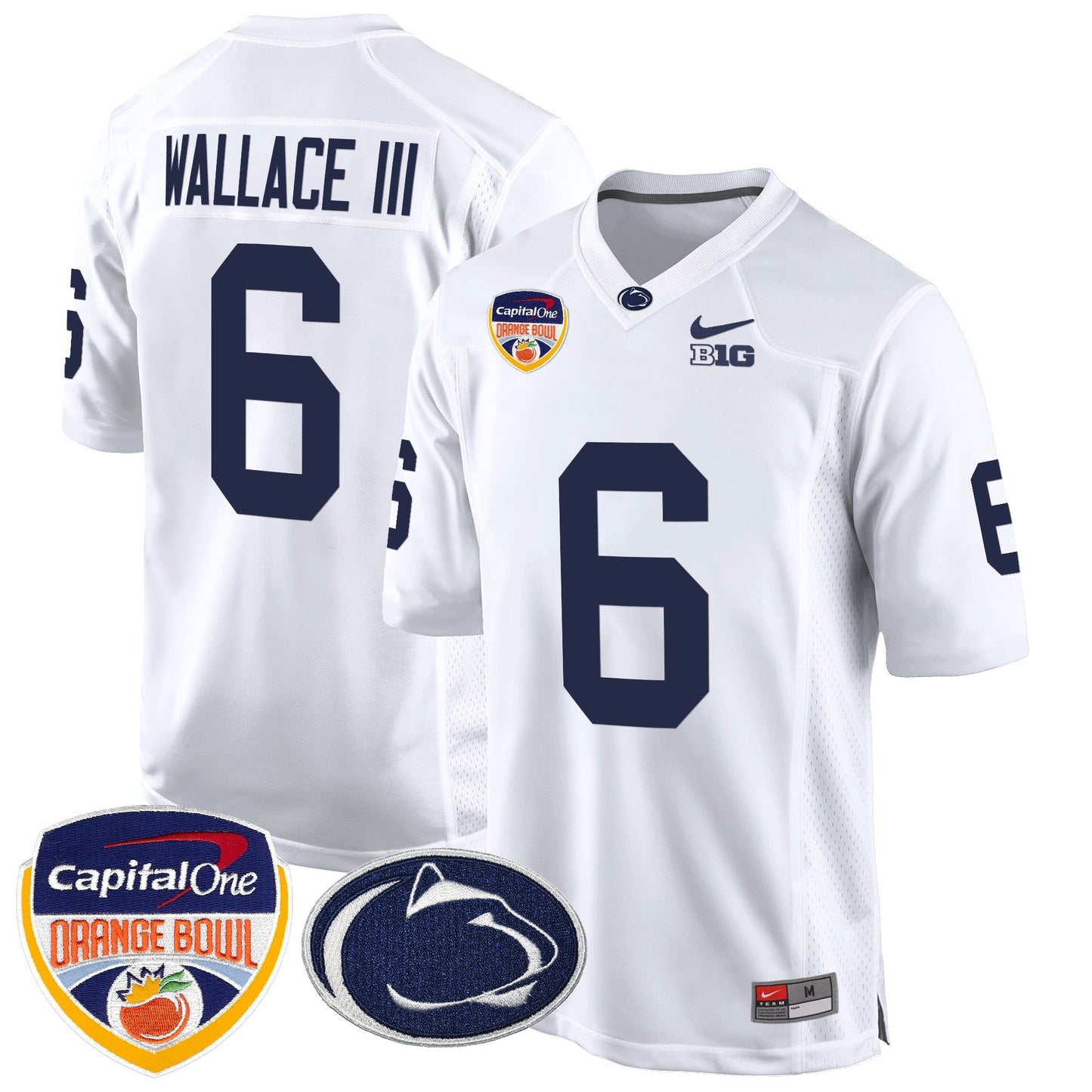 PSU Orange Bowl Patch Game Jersey - All Stitched