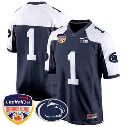 PSU Orange Bowl Patch Game Jersey - All Stitched