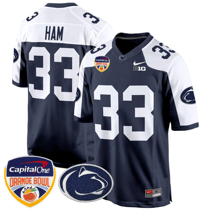 PSU Orange Bowl Patch Game Jersey - All Stitched