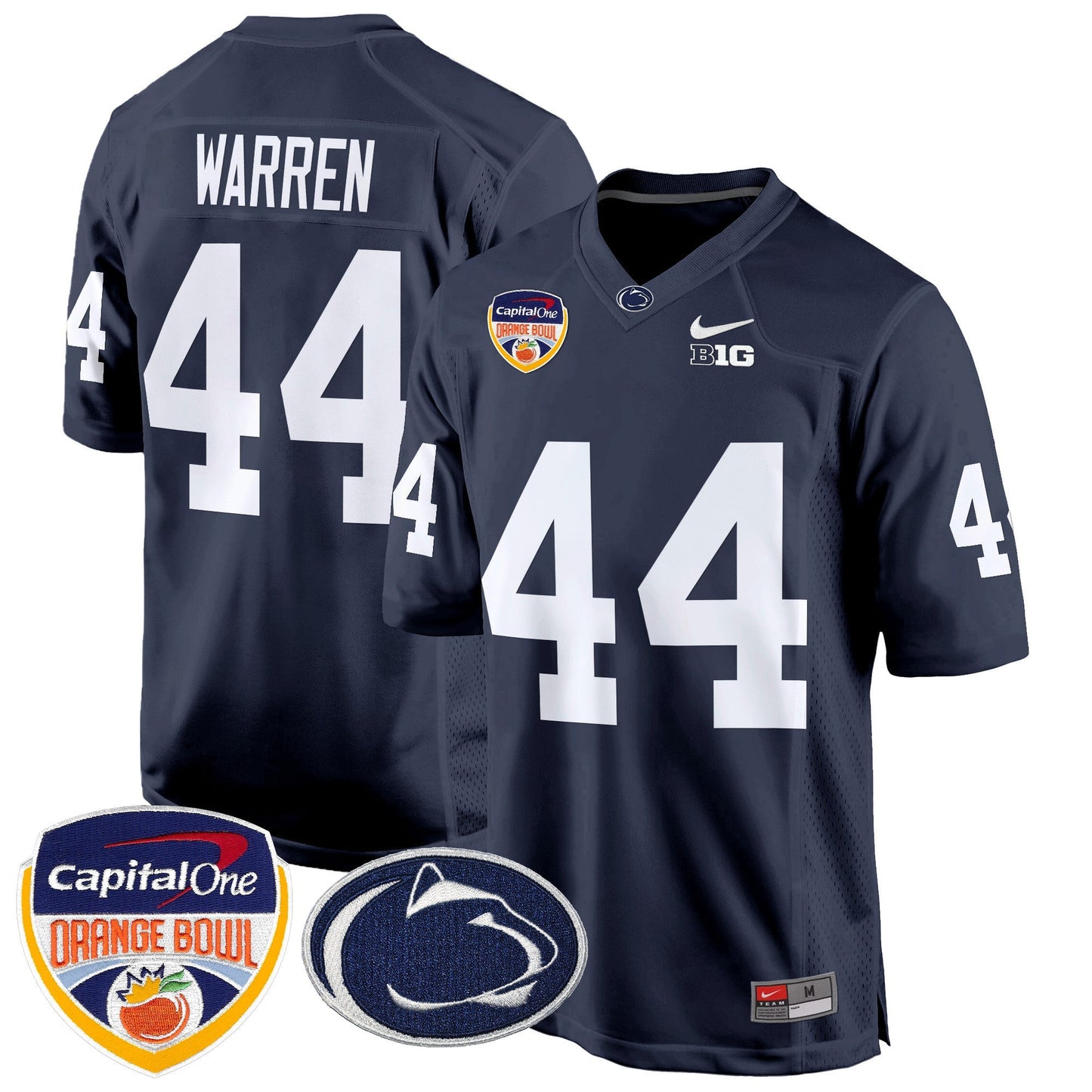 PSU Orange Bowl Patch Game Jersey - All Stitched