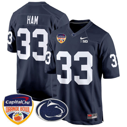 PSU Orange Bowl Patch Game Jersey - All Stitched