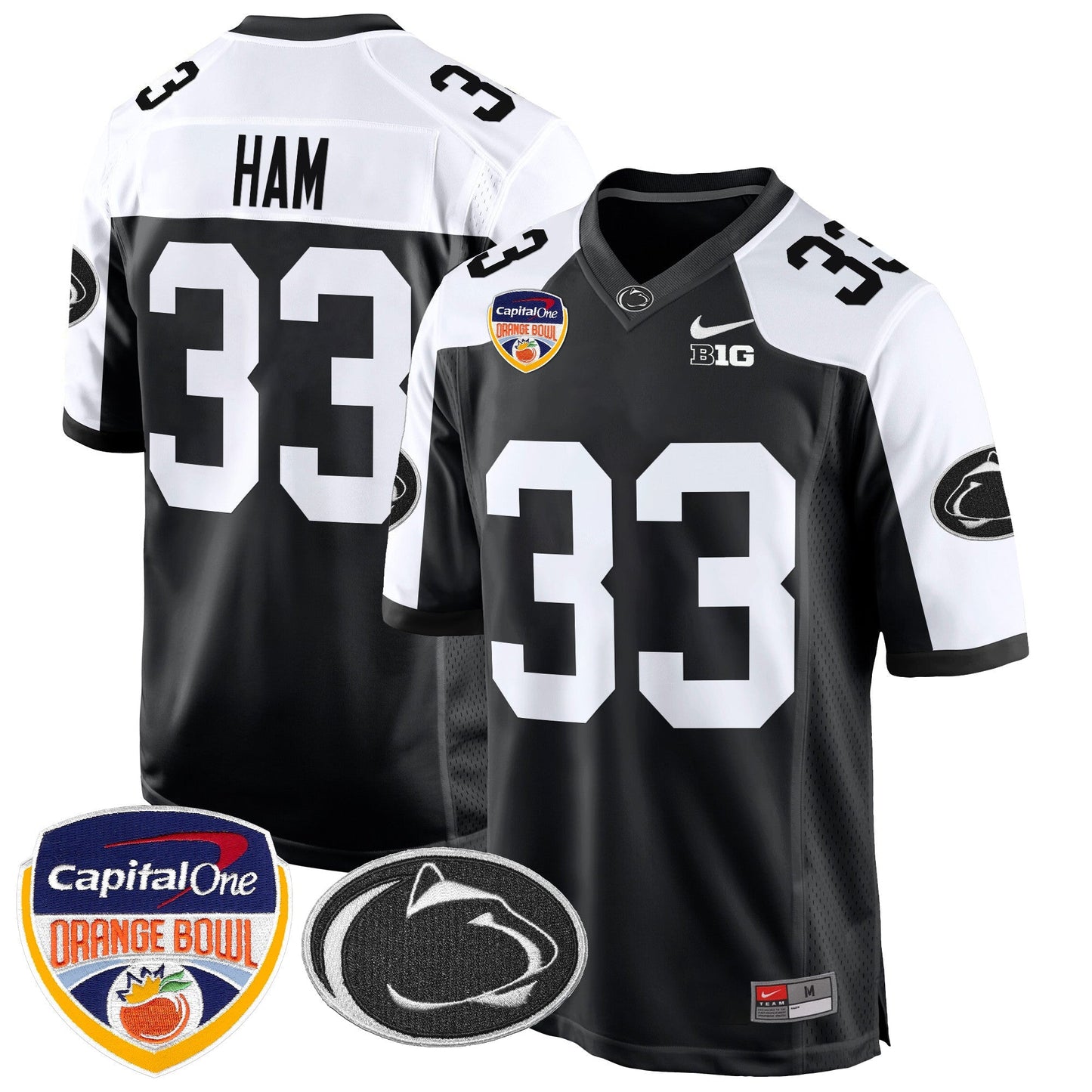 PSU Orange Bowl Patch Game Jersey - All Stitched