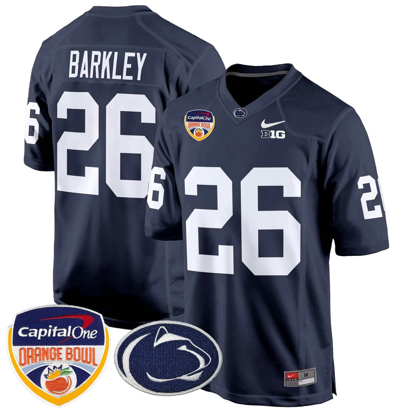 PSU Orange Bowl Patch Game Jersey - All Stitched