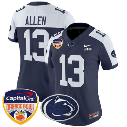 Women's PSU Orange Bowl Patch Vapor Limited Jersey V2 - All Stitched
