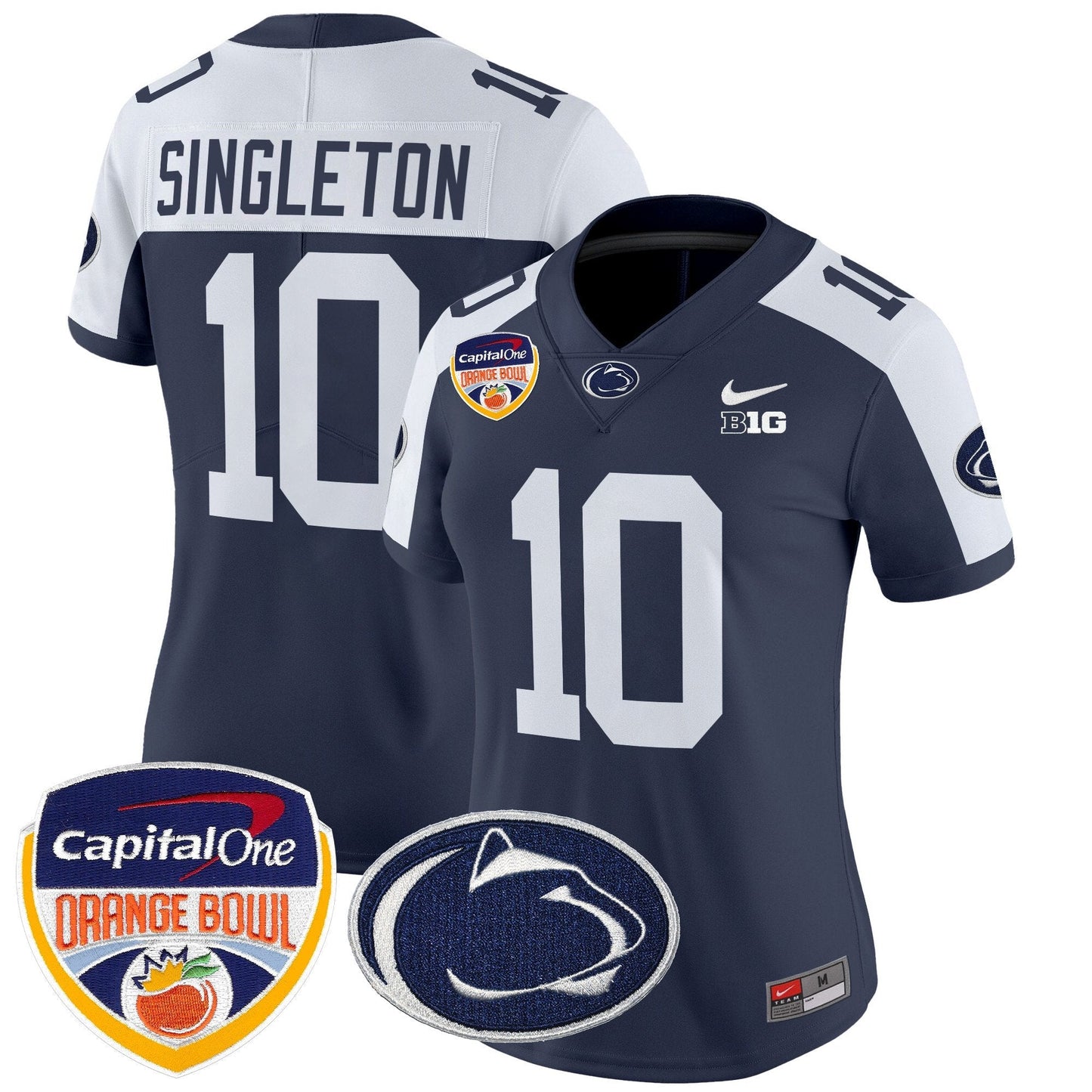 Women's PSU Orange Bowl Patch Vapor Limited Jersey V2 - All Stitched