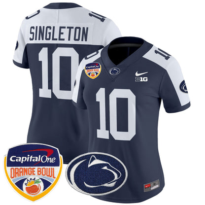 Women's PSU Orange Bowl Patch Vapor Limited Jersey V2 - All Stitched