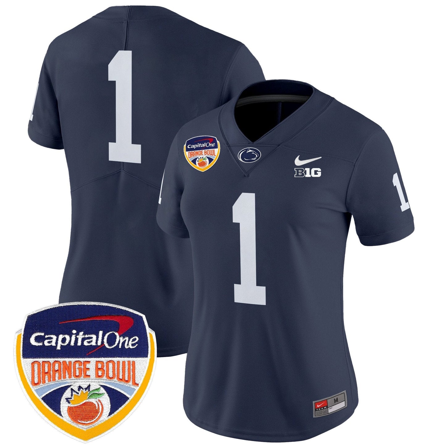 Women's PSU Orange Bowl Patch Vapor Limited Jersey V2 - All Stitched