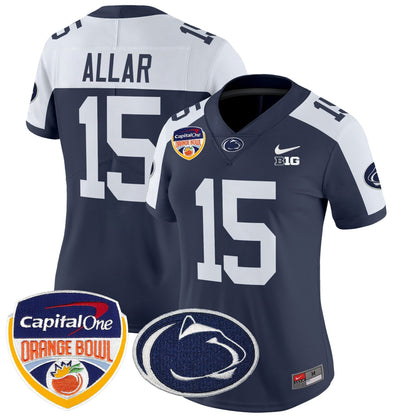 Women's PSU Orange Bowl Patch Vapor Limited Jersey V2 - All Stitched