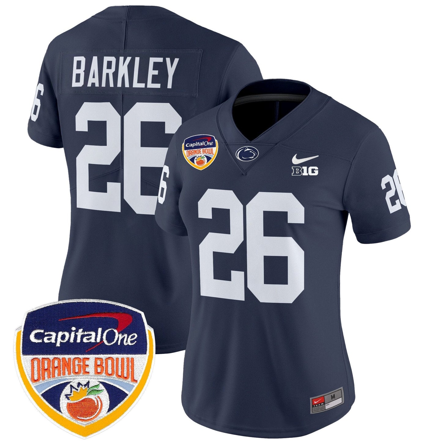 Women's PSU Orange Bowl Patch Vapor Limited Jersey V2 - All Stitched