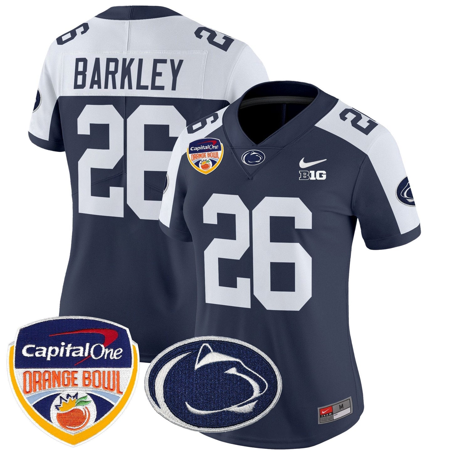 Women's PSU Orange Bowl Patch Vapor Limited Jersey V2 - All Stitched
