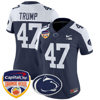 Women's PSU Orange Bowl Patch Vapor Limited Jersey V2 - All Stitched