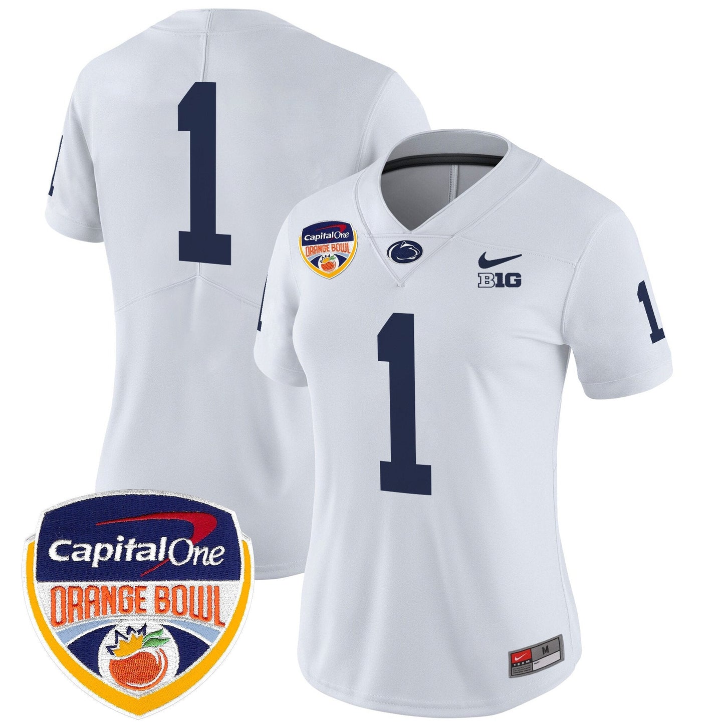 Women's PSU Orange Bowl Patch Vapor Limited Jersey V2 - All Stitched