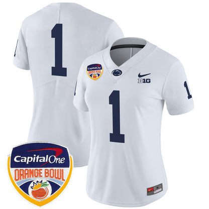 Women's PSU Orange Bowl Patch Vapor Limited Jersey V2 - All Stitched